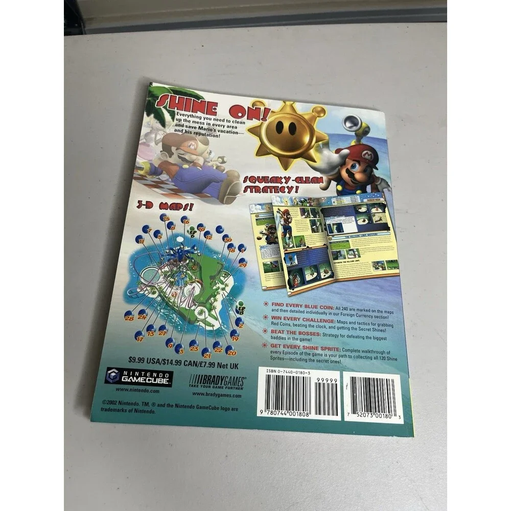 Super Mario Sunshine Official Strategy Guide  Nintendo GameCube 2002 1st Print